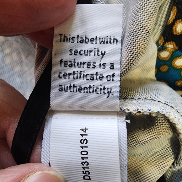 NWT Diane Von Furstenberg DCF 100% Silk Midi Abstract Wrap 3/4 Sleeve Dress - 8 - Picture 9 of 10